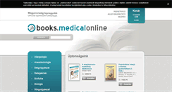 Desktop Screenshot of books.medicalonline.hu